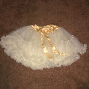 White/cream kids pettiskirt